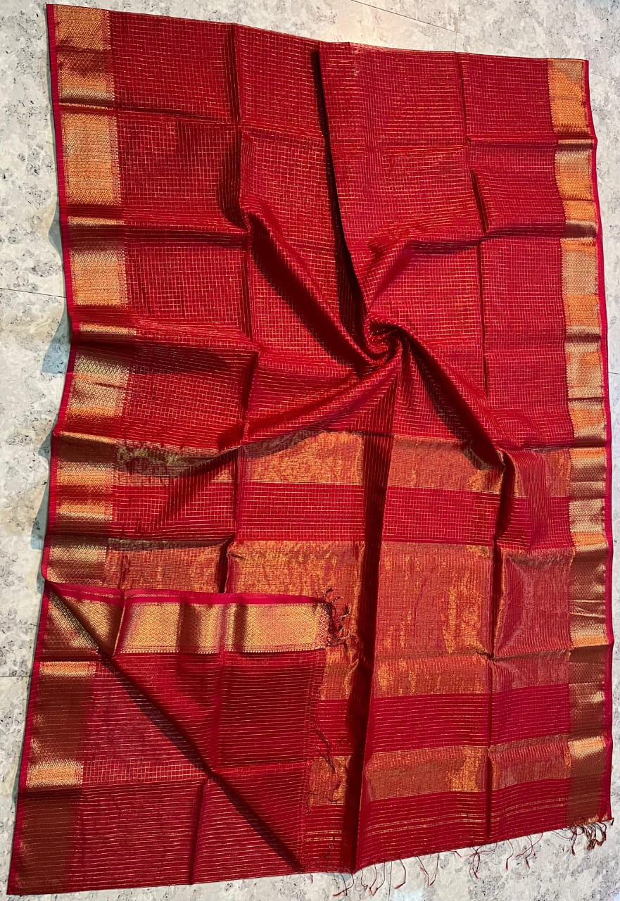 Maheshwari Saree – Pure Handloom Silk