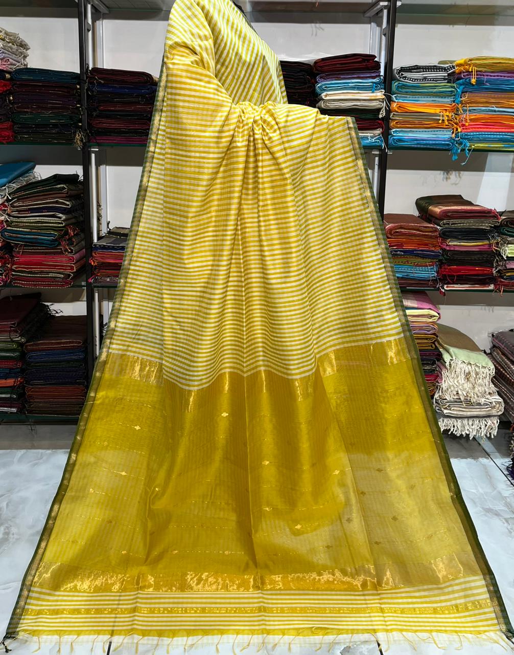 Maheshwari Buti Saree – Pure Handloom Silk