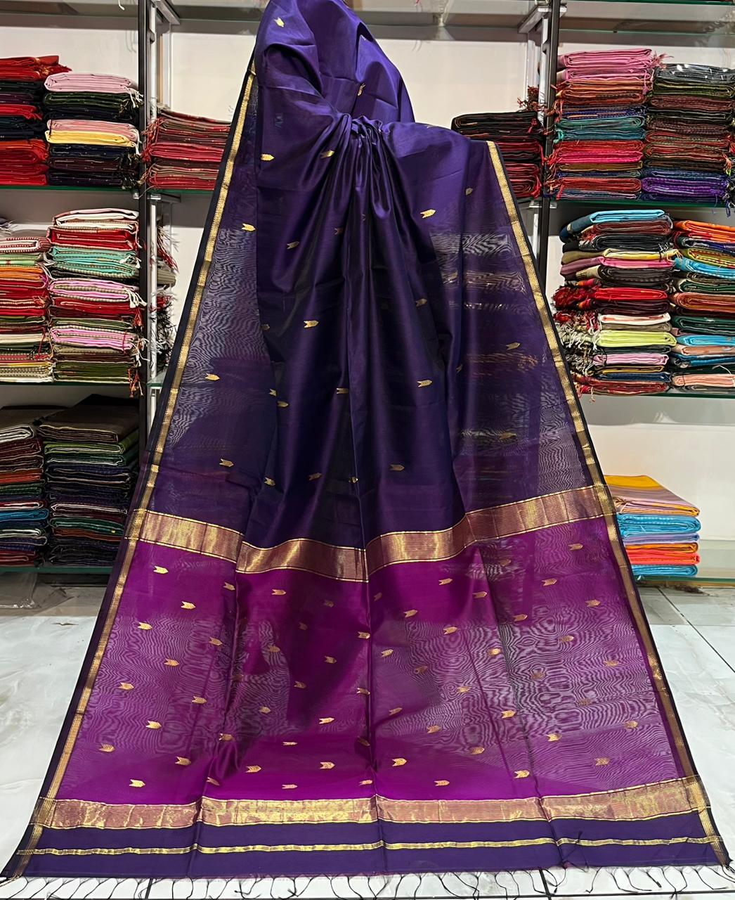 Maheshwari Buti Saree – Pure Handloom Silk