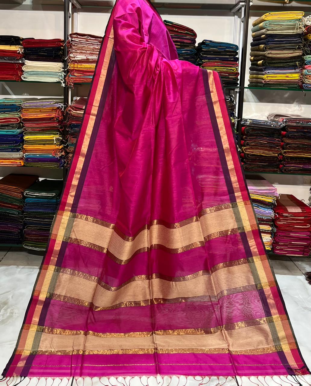 Maheshwari Saree – Pure Handloom Silk