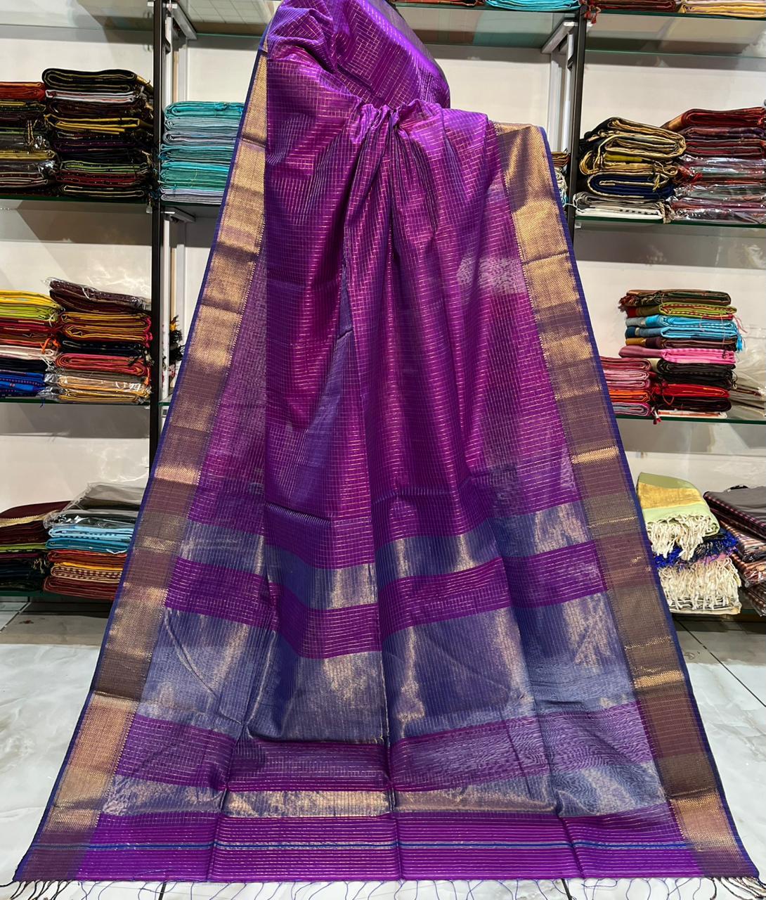 Maheshwari  Saree – Pure Handloom Silk
