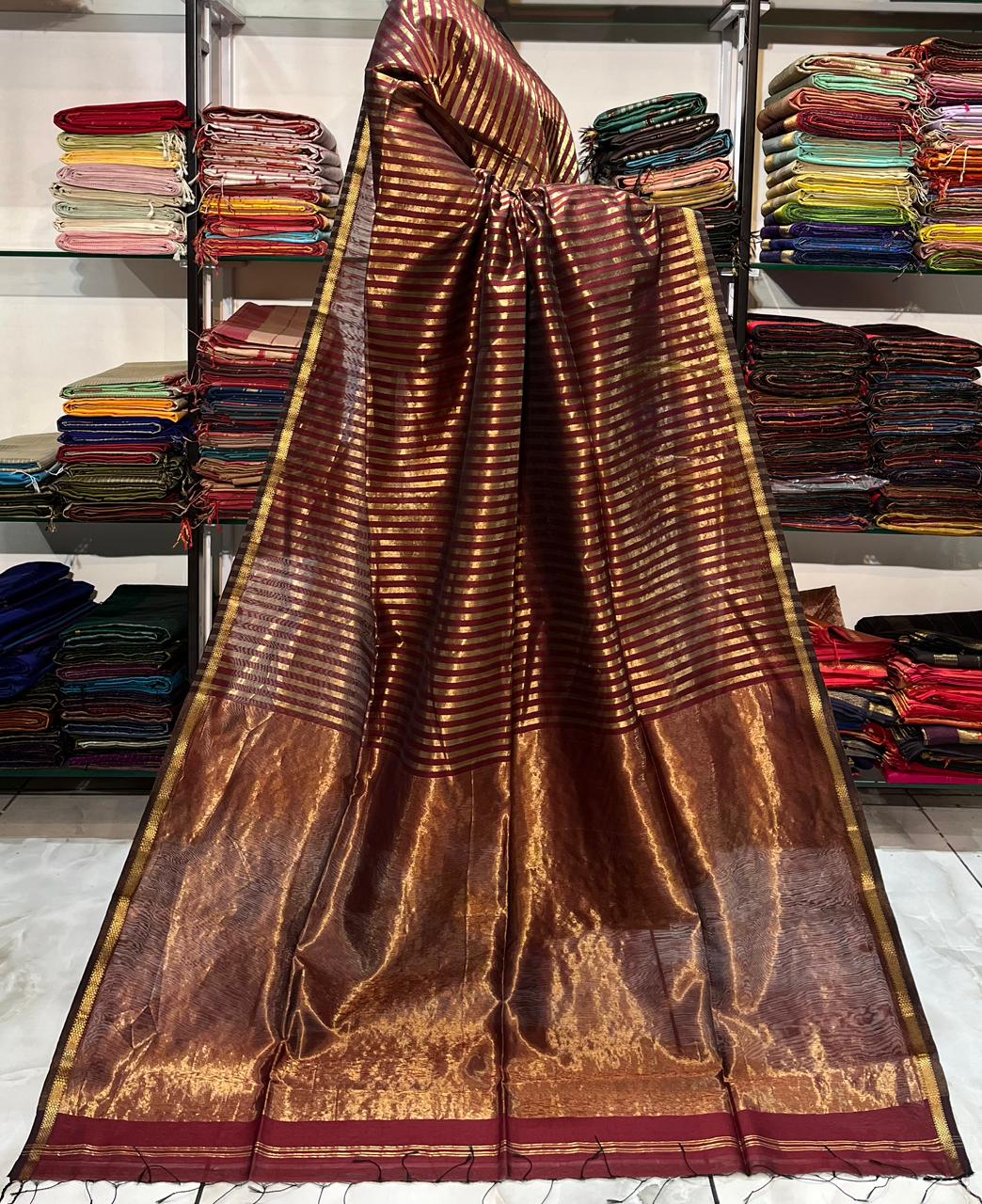 Maheshwari Saree – Pure Handloom Silk