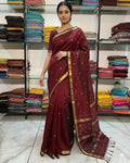 Maheshwari Buti Saree – Pure Handloom Silk