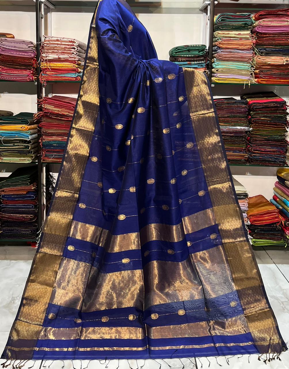 Maheshwari Buti Saree – Pure Handloom Silk