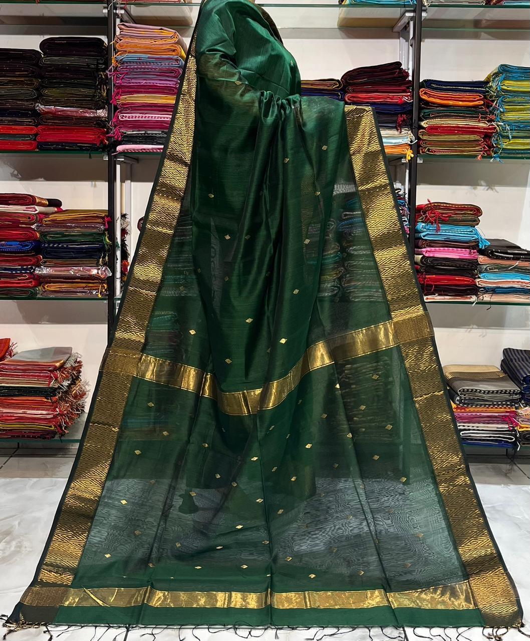 Maheshwari Buti Saree – Pure Handloom Silk