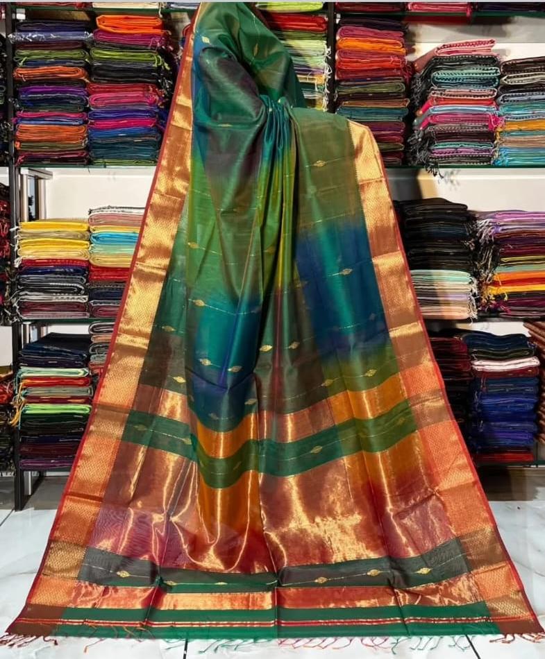 Maheshwari Buti Saree – Pure Handloom Silk